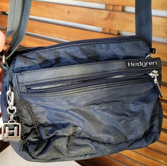 Hedgren Handbags - HEDGREN crossbody bag nylon 5 compartment navy blue